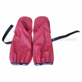 PU Red Solid Reflective Rainwear for Children/Baby